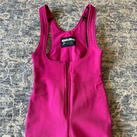 Vintage 80’s White Stage Ski Bib - Picture 2 of 5